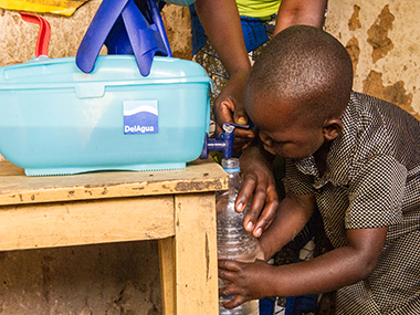 DelAgua-Trinkwasserspender in Ruanda